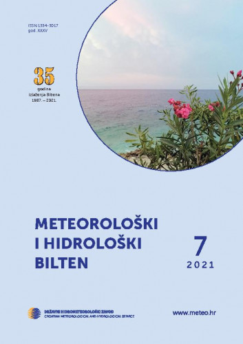 Meteorološki i hidrološki bilten : 35,7(2021) / glavna i odgovorna urednica Branka Ivančan-Picek.