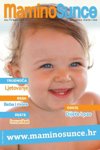 Mamino sunce: besplatni časopis za trudnice, mame i tate : 74(2019) / glavna urednica Andrea Hribar Livada.