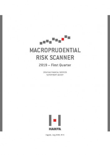 Macroprudential risk scanner : 1(2019) / Croatian Financial Services Supervisory agency.