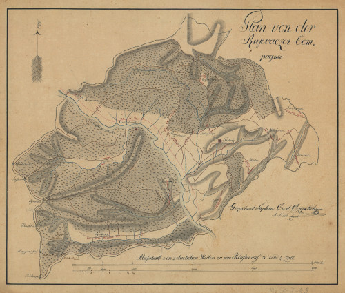 Plan von der Rujevaczer Compagnie   / gezeichnet Stephan Carl Czepetich.