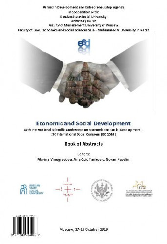 Economic and social development : book of abstracts : 45(2019) / ... International Scientific Conference
