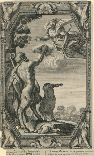 [Pan i Dijana] / [Pietro Aquila prema Annibale Carracciju].