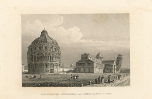 Baptisterium, Cathedrale und Campo Santo zu Pisa.