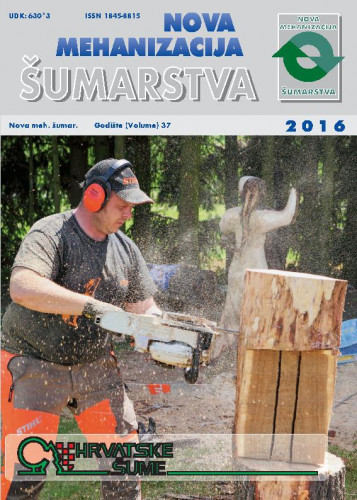 Nova mehanizacija šumarstva : 37(2016) / glavni urednik Mario Šporčić.