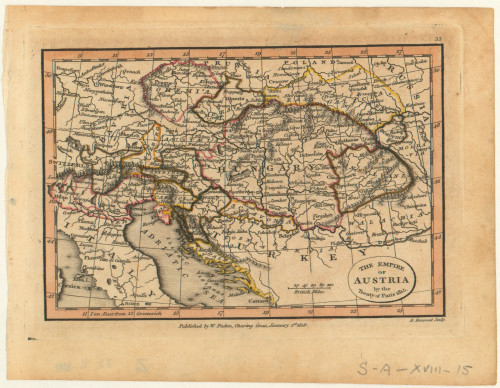The Empire of Austria  : by the Treaty of Paris 1815. / sc. D. Henwood ; by W. Faden