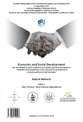 Economic and social development :  : book of abstracts : 61(2020) / ... International Scientific Conference