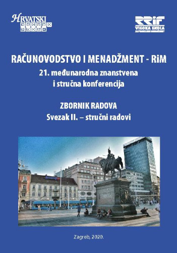Računovodstvo i menadžment  : RiM : zbornik radova: 21, sv.2 - stručni radovi (2020) / glavni urednik Đurđica Jurić.