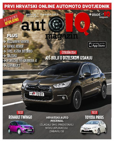 Autoiq magazin : prvi hrvatski online automoto dvotjednik : 10(2012) / glavni i odgovorni urednik Darijan Kosić.