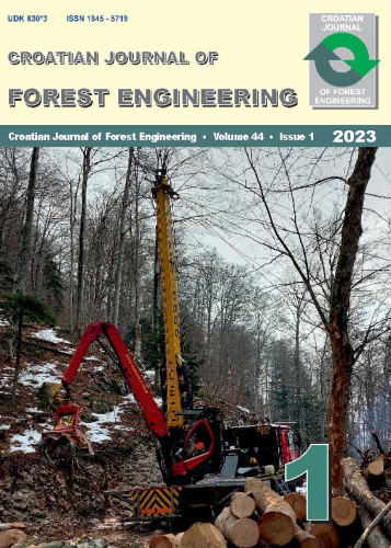 Croatian journal of forest engineering : 44,1(2023)  : journal for theory and application of forestry engineering / / editors-in-chief Tibor Pentek, Tomislav Poršinsky.