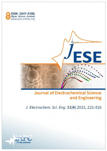Journal of electrochemical science and engineering : 11,4(2021) : official journal of the Association of South-East European Electrochemists (ASEE) / editor-in-chief Višnja Horvat-Radošević.