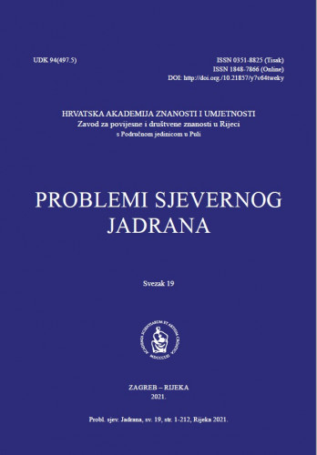 Problemi sjevernog Jadrana : 19(2021)   / glavni i odgovorni urednik Miroslav Bertoša.