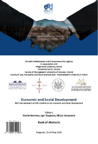 Economic and social development : book of abstracts : 30(2018) / ... International Scientific Conference