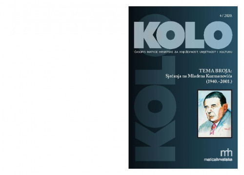 Kolo : časopis Matice hrvatske za književnost, umjetnost i kulturu : 30,4(2020) / glavni i odgovorni urednik Ernest Fišer.