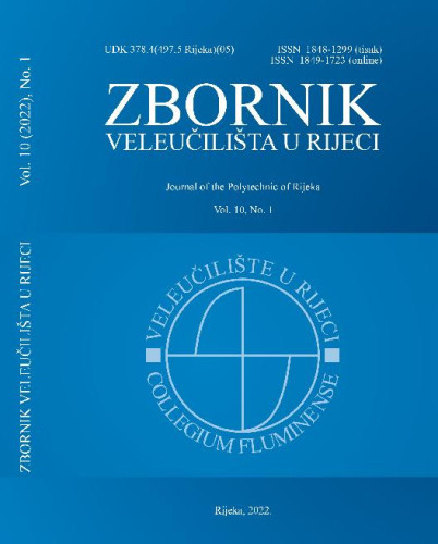 Zbornik Veleučilišta u Rijeci : 10,1(2022)  / glavni i odgovorni urednik, editor-in-chief Saša Hirnig.
