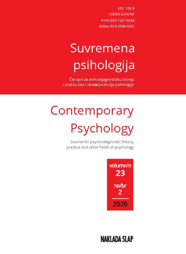 Suvremena psihologija : 23,2(2020)  / glavni urednik Zvjezdan Penezić