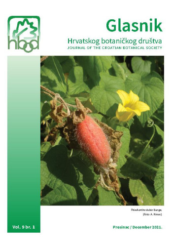 Glasnik Hrvatskog botaničkog društva =  : Journal of the Croatian Botanical Society : 9,1(2021) / urednik, editor Sandro Bogdanović.