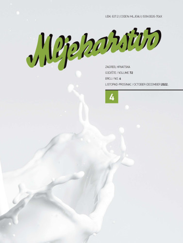 Mljekarstvo.com  : časopis za unaprjeđenje proizvodnje i prerade mlijeka : 72,4(2022) / glavna i odgovorna urednica, editor in chief Rajka Božanić.