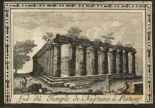 Nue du Temple de Neptune à Pestum.