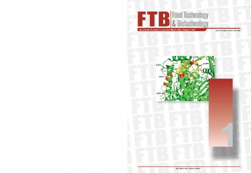 Food technology and biotechnology : journal of the Faculty of Food Technology and Biotechnology, University of Zagreb, Zagreb, Croatia : 59,1(2021) / editor-in-chief Vladimir Mrša.