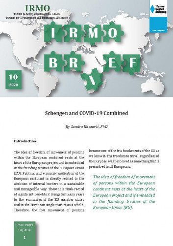 IRMO brief : 10(2020) / Institut za razvoj i međunarodne odnose.