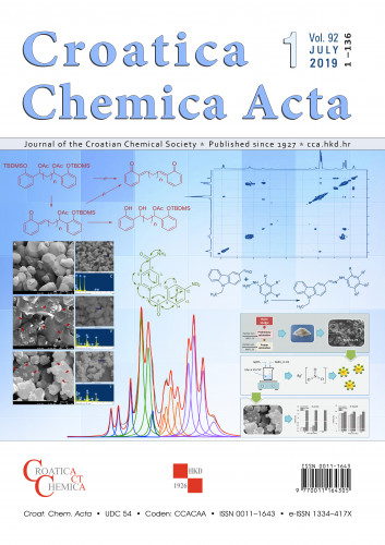 Croatica chemica acta :  92,1(2019) / editor-in-chief Olga Kronja.