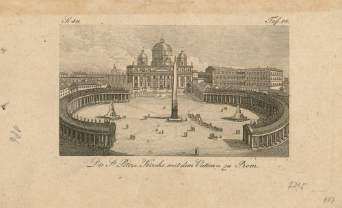 Die St. Peters Kirche mit dem Vatican zu Rom.
