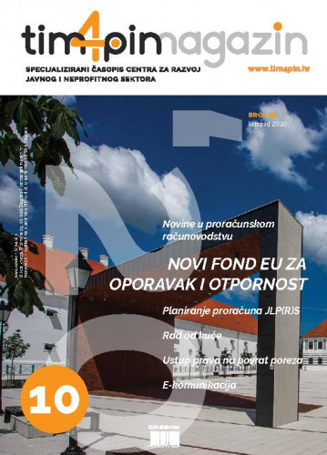 Tim4pin magazin   : specijalizirani časopis Centra za razvoj javnog i neprofitnog sektora : 10(2020)  / glavni urednik Davor Vašiček.