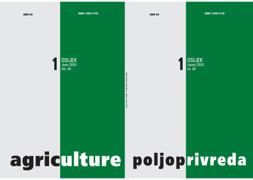 Poljoprivreda : 26,1(2020) / glavni i odgovorni urednik, editor-in-chief Manda Antunović.