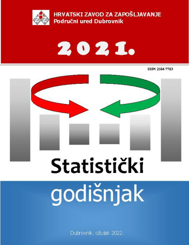Statistički godišnjak : 2021  / Hrvatski zavod za zapošljavanje, Područni ured Dubrovnik ; urednik Vedran Kastrapeli