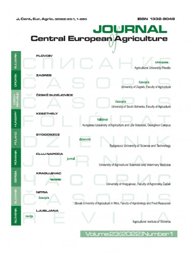 Journal of Central European agriculture / editor-in-chief Zvonimir Prpić.