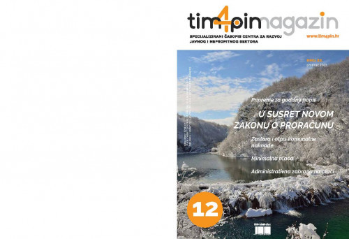 Tim4pin magazin   : specijalizirani časopis Centra za razvoj javnog i neprofitnog sektora : 12(2021)  / glavni urednik Davor Vašiček.