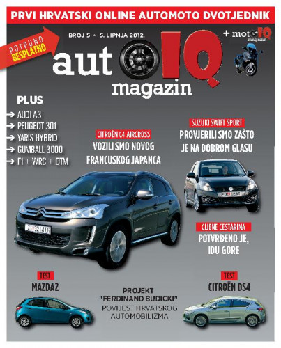 Autoiq magazin : prvi hrvatski online automoto dvotjednik : 5(2012) / glavni i odgovorni urednik Darijan Kosić.