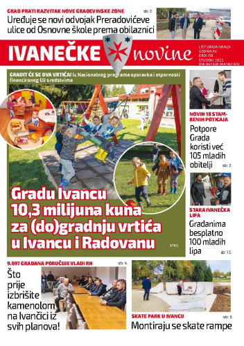 Ivanečke novine  : list grada Ivanca : 15,158(2022) / glavna urednica Ljiljana Risek.