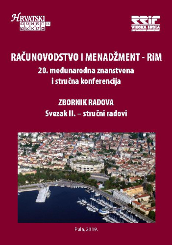 Računovodstvo i menadžment  : RiM : zbornik radova: 20, sv.2 - stručni radovi (2019) / glavni urednik Đurđica Jurić.