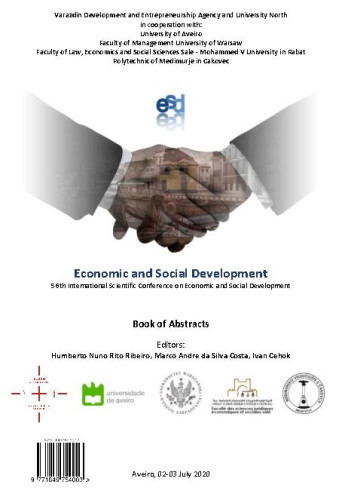 Economic and social development :  : book of abstracts : 56(2020) / ... International Scientific Conference