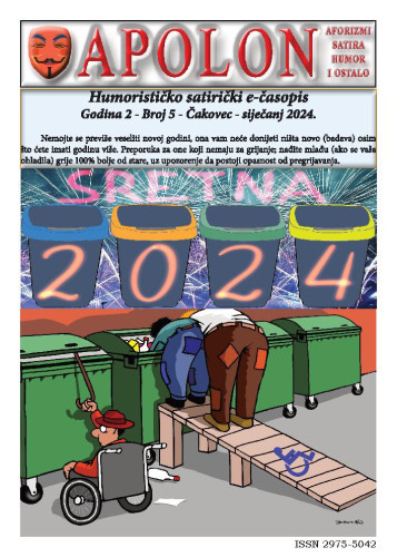Apolon  : humorističko-satirički e-časopis : 1,5(2023) / glavni (i neodgovorni) urednik Ivan Grahovec