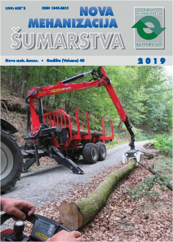 Nova mehanizacija šumarstva : 40(2019) / glavni urednik Mario Šporčić.