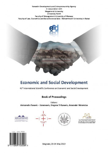 Economic and social development : book of proceedings : 41(2019) / ... International Scientific Conference on Economic and Social Development