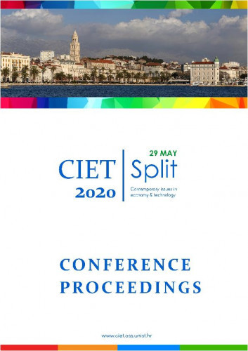 CIET 2020 : conference proceedings / Contemporary issues in economy & technology, Split, 29 May 2020 ; [editors-in-chief Tonko Kovačević, Ivan Akrap].