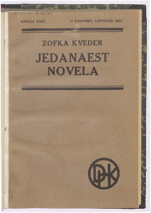 Jedanaest novela / Zofka Kveder.