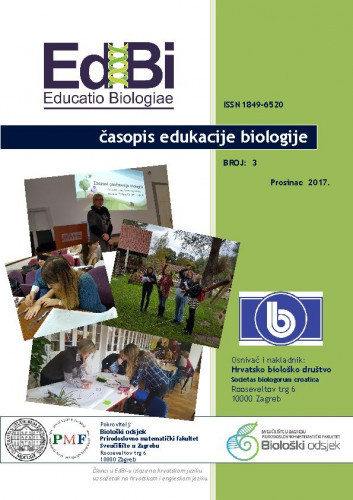 Educatio biologiae : časopis edukacije biologije : 3(2017) / glavni urednik, editor-in-chief Ines Radanović.