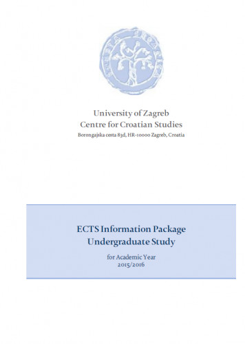 ECTS information package : undergraduate study / editor Tamara Tvrtković.
