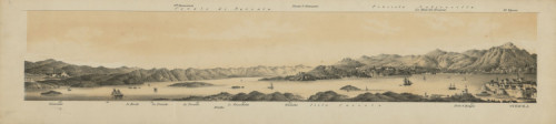 [Pogled s otoka Korčule prema Pelješcu]  / [Bartolomeo Rodolfo Linassi].