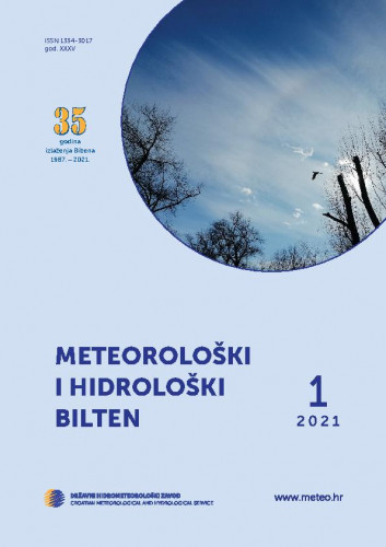 Meteorološki i hidrološki bilten : 35,1(2021) / glavna i odgovorna urednica Branka Ivančan-Picek.