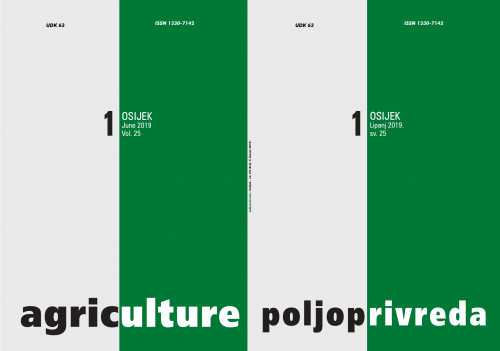 Poljoprivreda : 25,1(2019) / glavni i odgovorni urednik, editor-in-chief Manda Antunović.