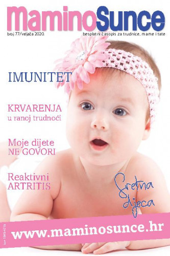Mamino sunce: besplatni časopis za trudnice, mame i tate : 77(2020) / glavna urednica Andrea Hribar Livada.