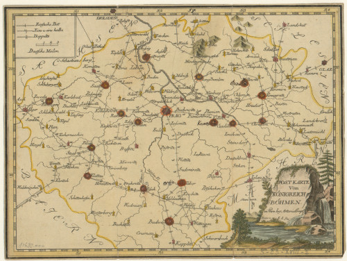 Post Karte von Koenigreich Boehmen  / Müller, F. sculp