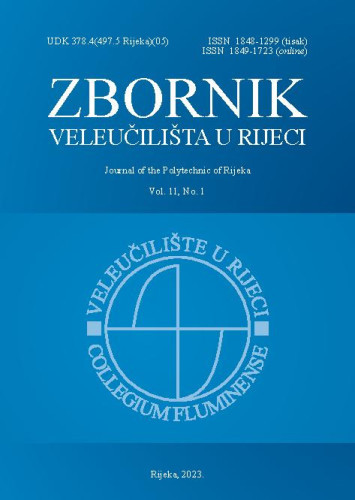 Zbornik Veleučilišta u Rijeci : 11,1(2023)  / glavni i odgovorni urednik, editor-in-chief Saša Hirnig.