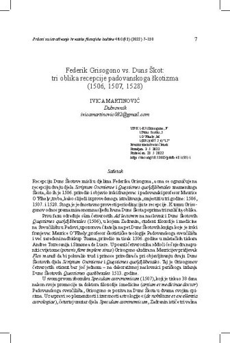 Prilozi za istraživanje hrvatske filozofske baštine : 48,1=95(2022)  / glavna i odgovorna urednica, editor Ivana Skuhala Karasman