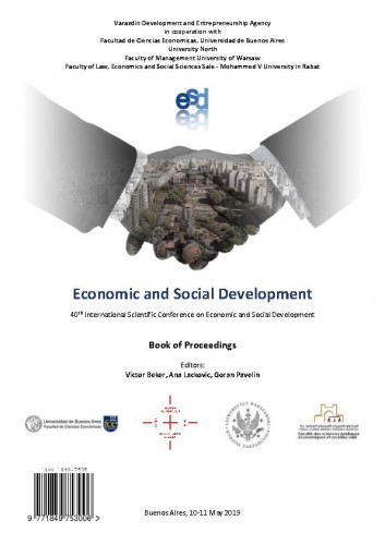 Economic and social development : book of proceedings : 40(2019) / ... International Scientific Conference on Economic and Social Development